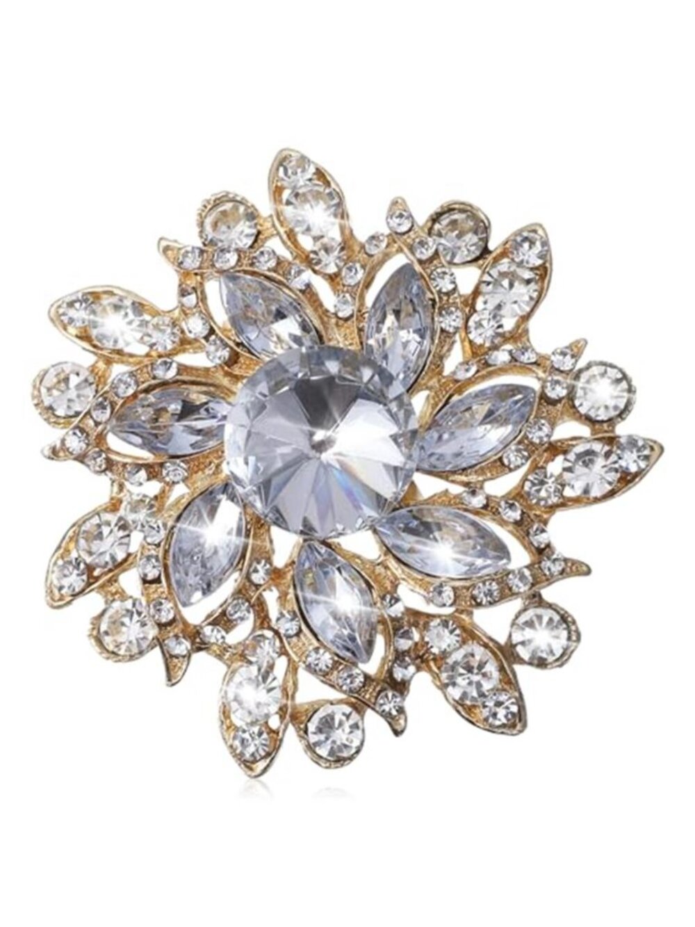 Flower Brooch for Women Vintage Flower Large Brooch Pin